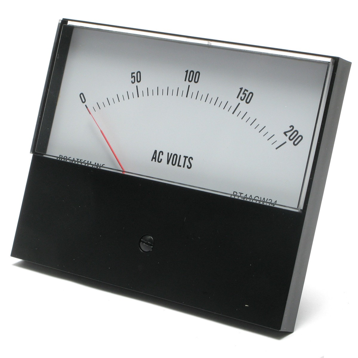 0 - 200 Volt AC Analog Panel Meter, 4.5 Inch Meter