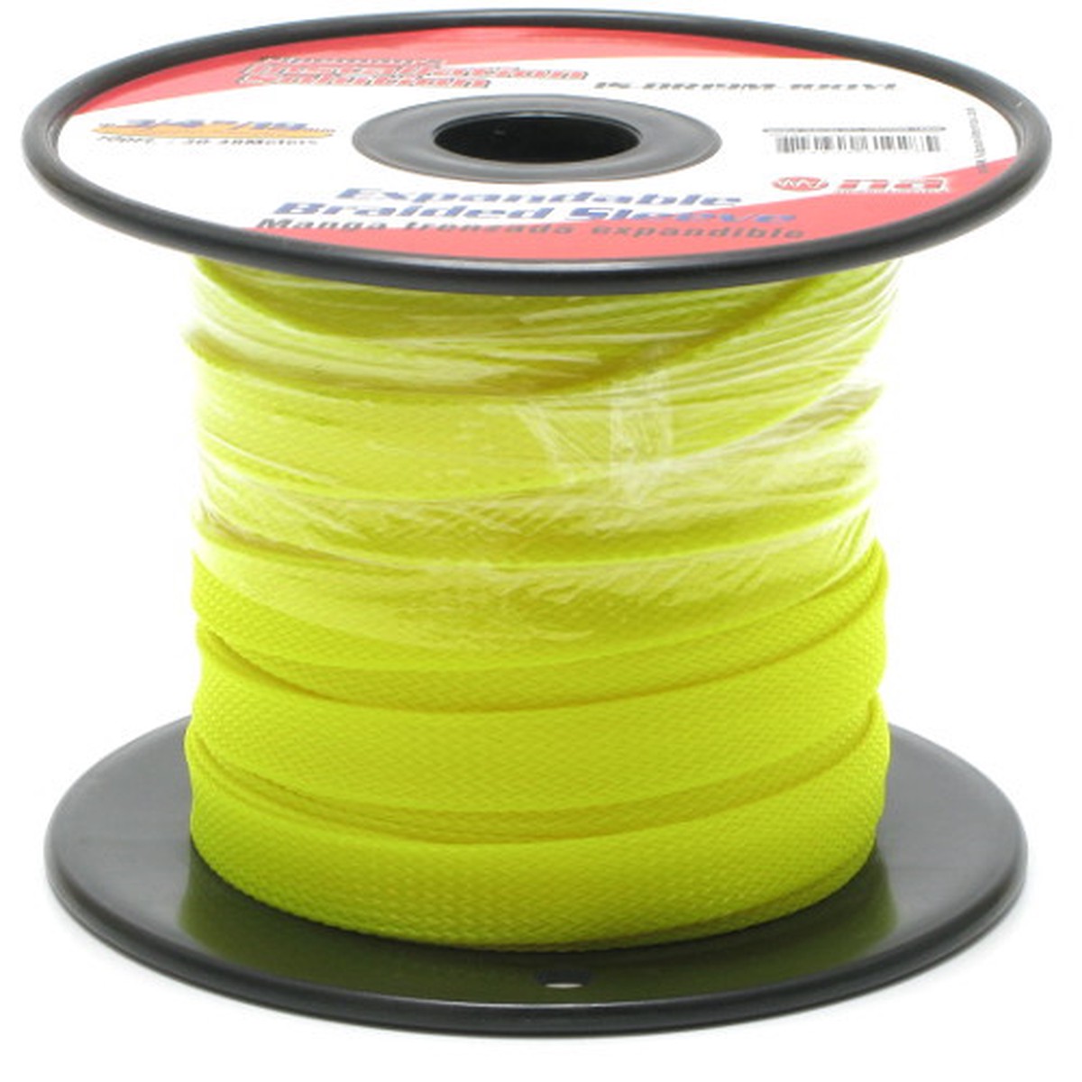 Expandable Braided Sleeving 1/4 Inch Yellow