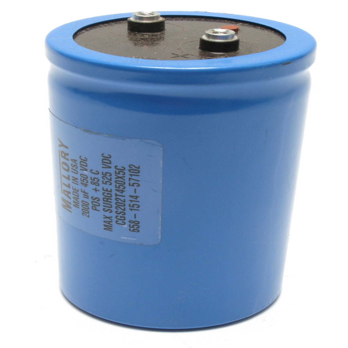 Mallory CGS202T450X5C 450VDC 2000uF Capacitor