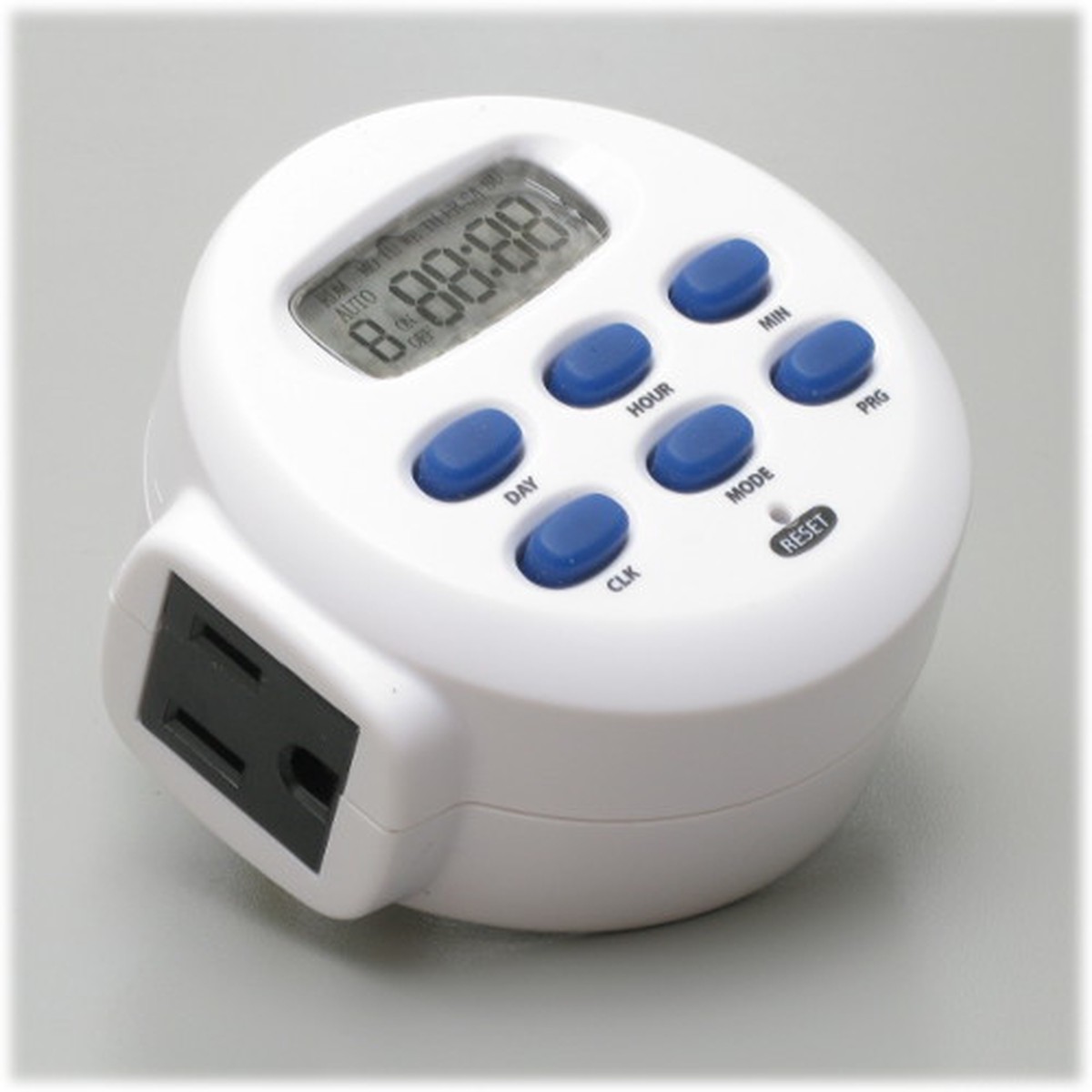 1-Outlet Digital Timer with Grounded Outlet