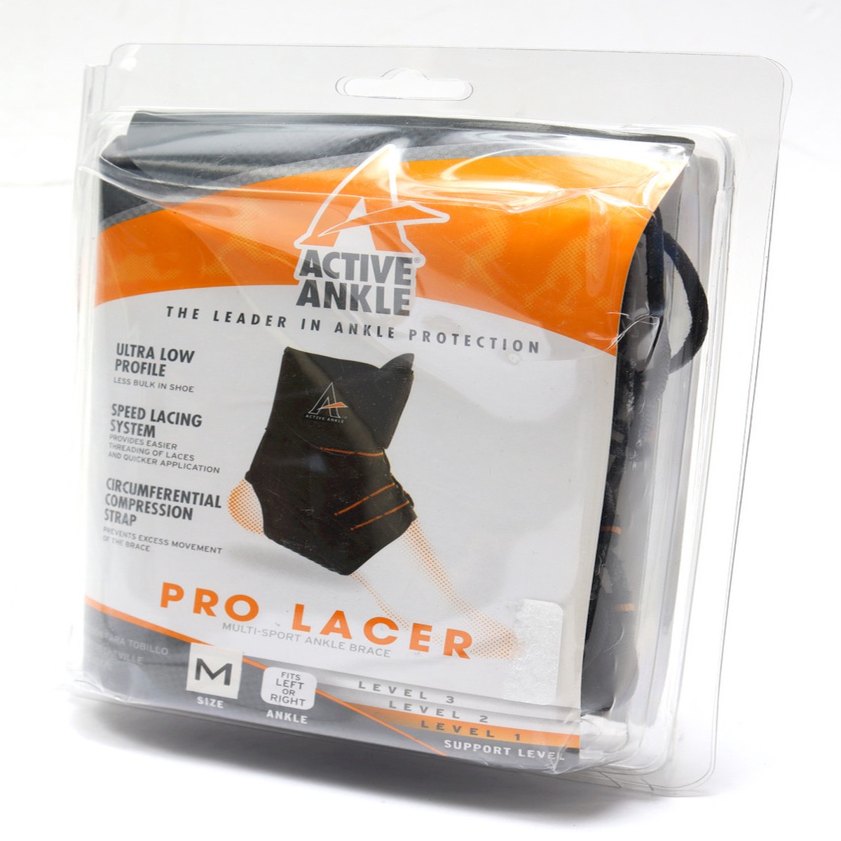 Active Ankle Prolacer Lace-Up Ankle Brace, Level 1, Medium