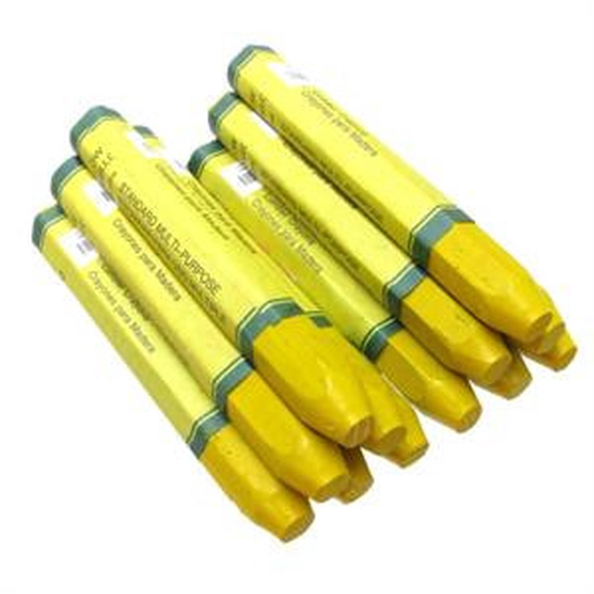 Lumber Crayon, 12 Pack Box - Yellow
