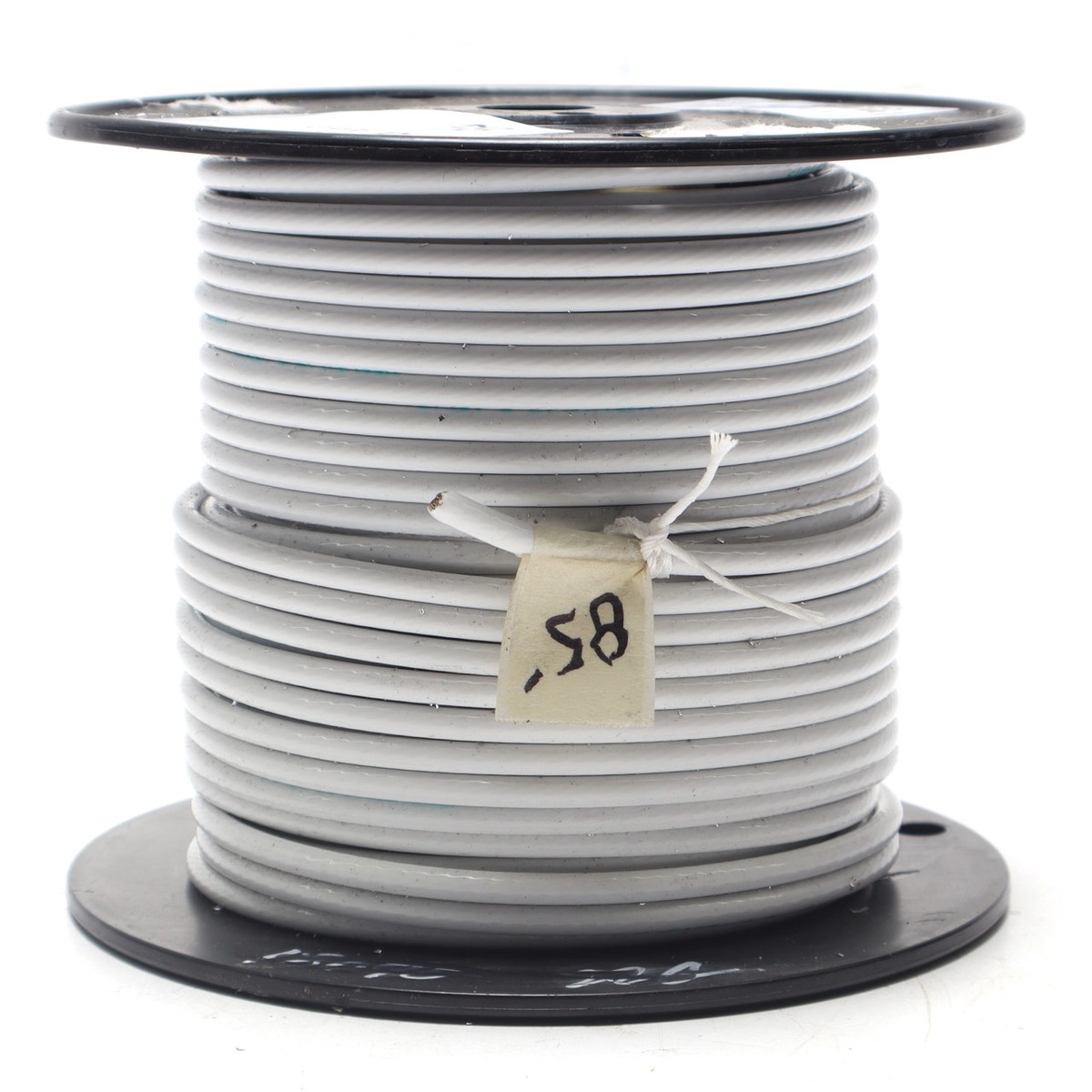 M22759/16-8-9 8AWG ETFE Jacketed Wire, White, 85ft