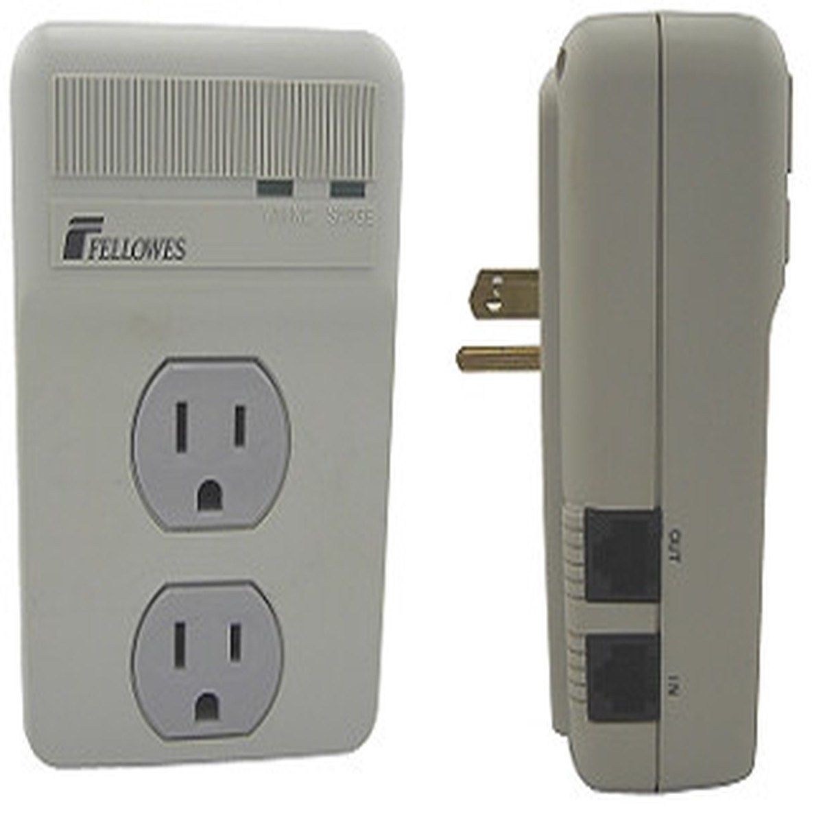 Two Outlet Surge Protector for Fax Machines