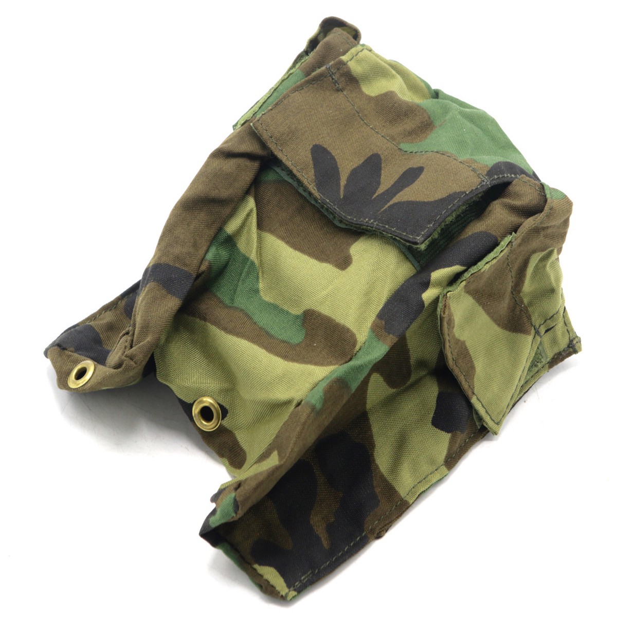 Utility Pouch, 3 Compartment, Woodland Camo