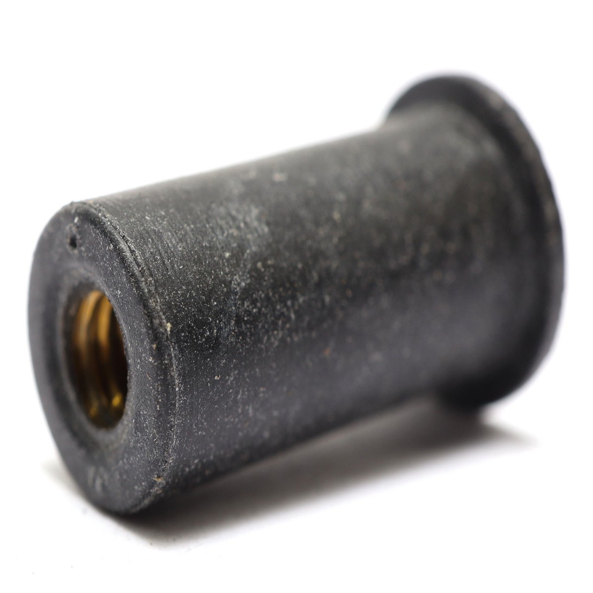 1/4-20 Neoprene Coated Brass Well Nut, 1/4" x 1.051", 25pcs