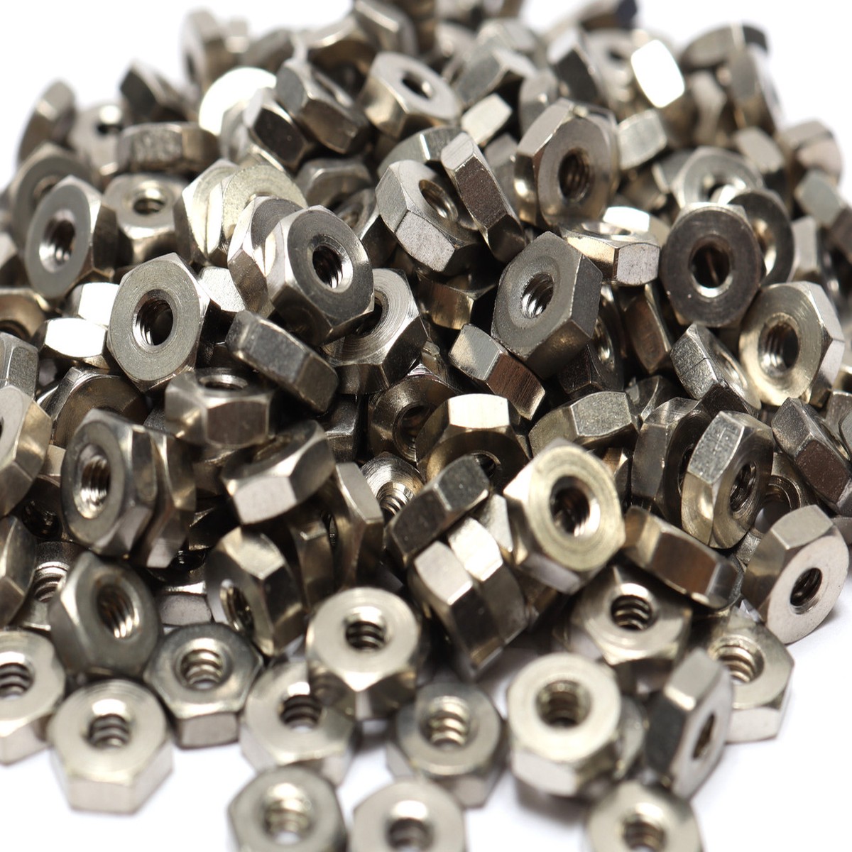 #4-40 Stainless Steel Hex Nuts, 200pcs