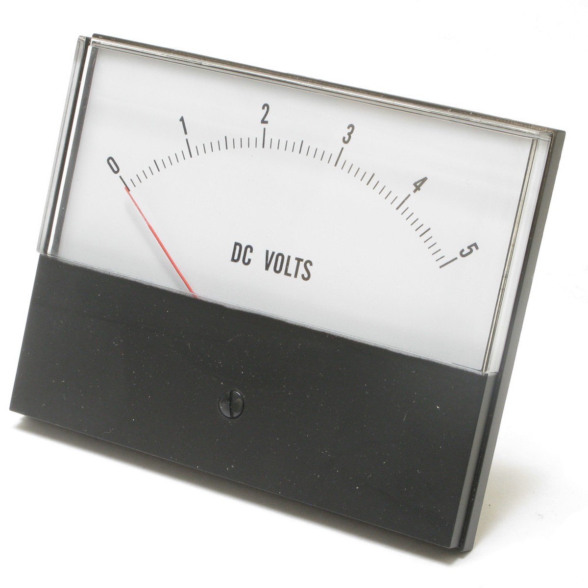 0 - 5 Volt DC Analog Panel Meter, 4.5 Inch