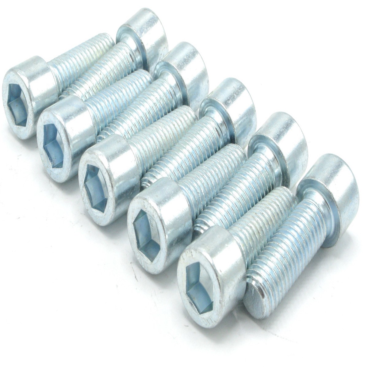 M12 x 35mm Zinc Plated Sockethead Caphead Screw, 10pc