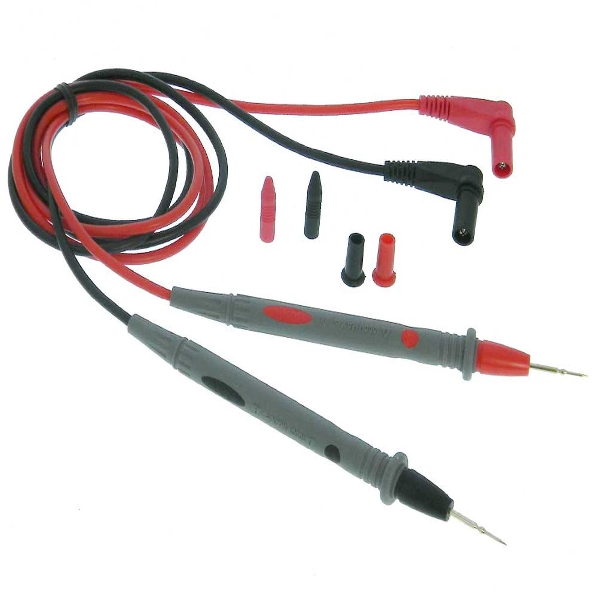 Test Probes, Needle Point 1m Red & Black