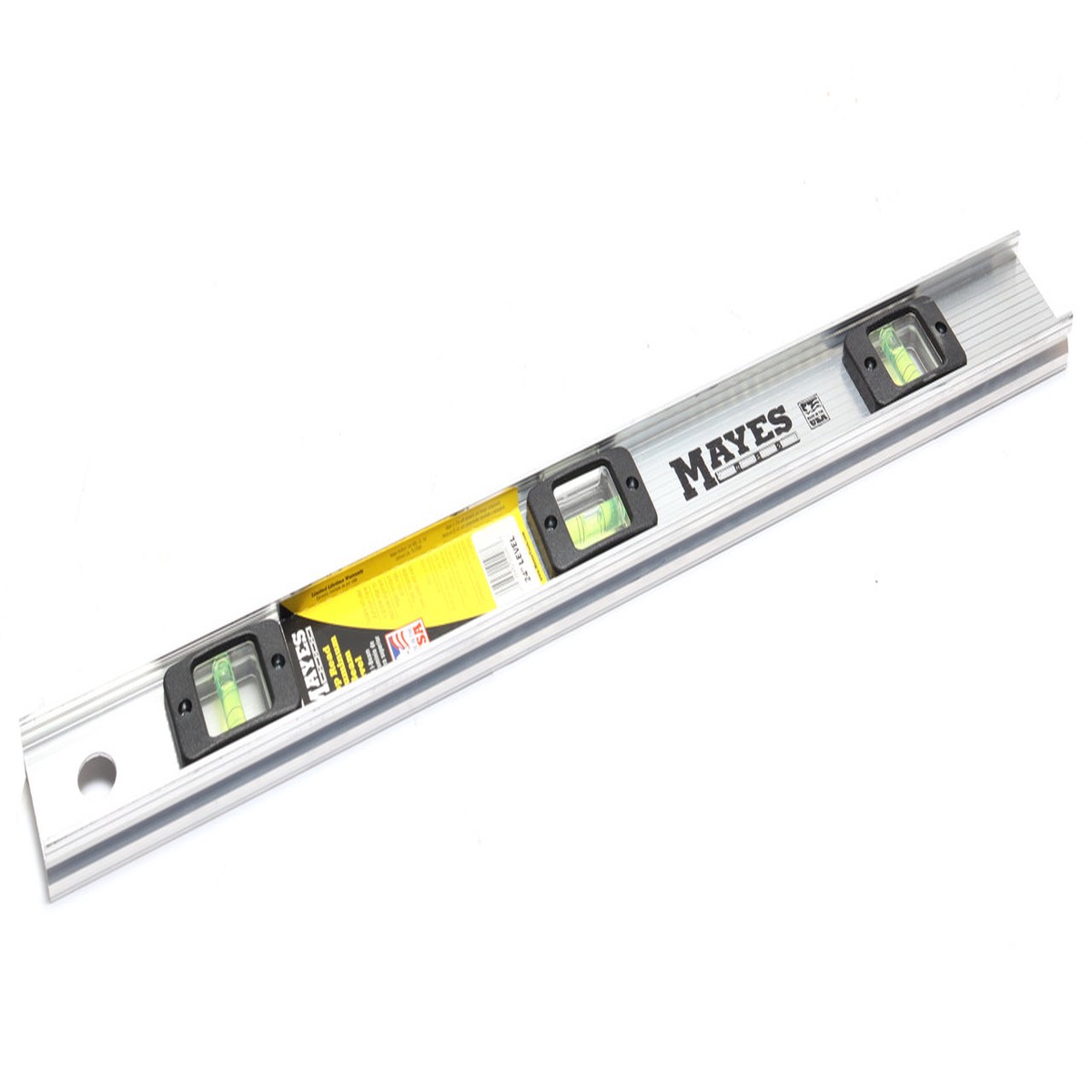 Mayes 10108 Aluminum I-Beam Level, 24in