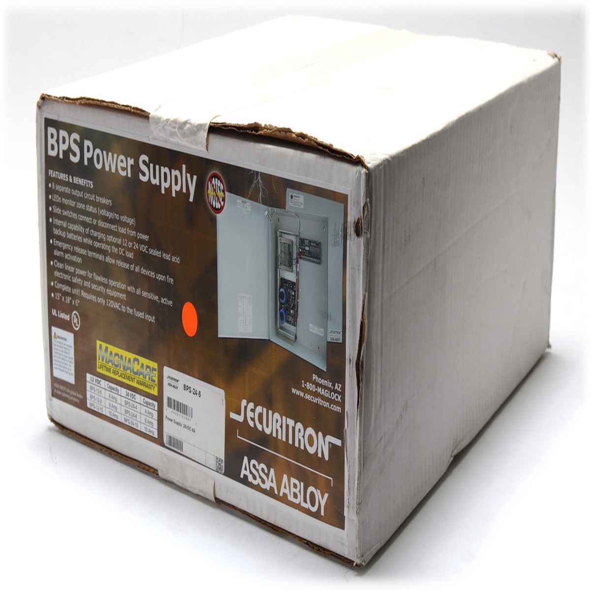 Securitron BPS-24-6 24VDC Output 6 Amp Power Supply
