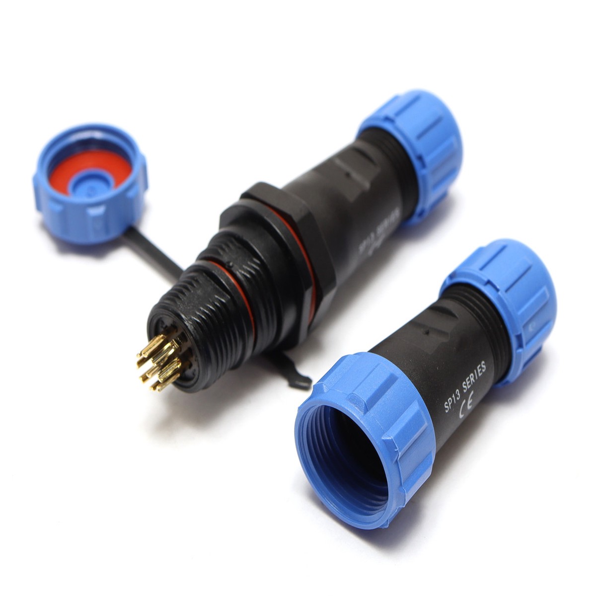 SP13 Waterproof 9-Pin LED High Power Connectors, 2pc