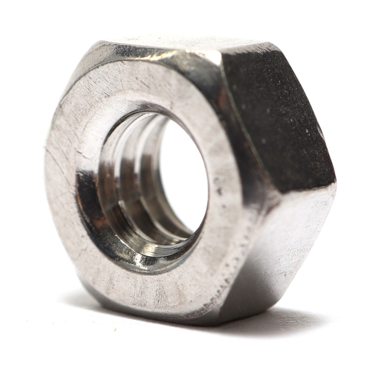 1/4"-20 Stainless Steel Hex Nuts, 25pk
