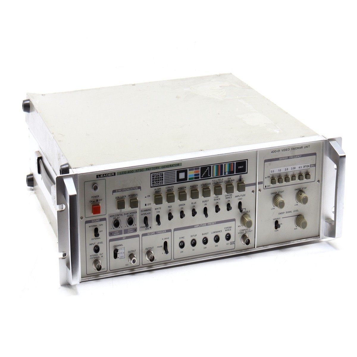 Leader LCG-400 Pattern Generator w/ 400-01 Video Swemar Unit