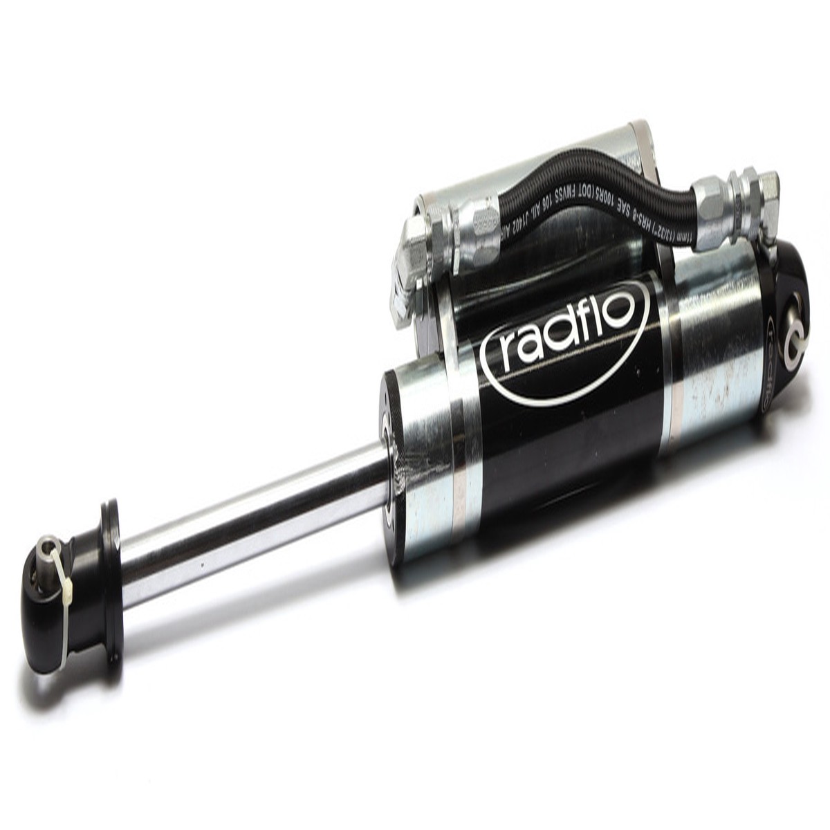 Radflow 2.5" Rear Shock Absorber, Remote Reservoir w/Adjuster