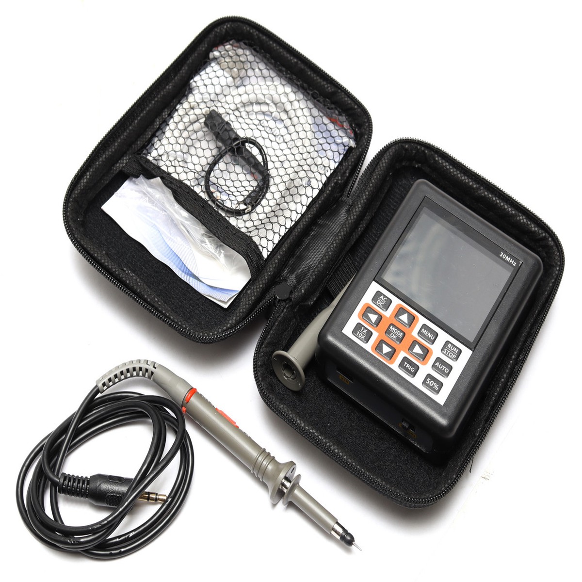 30MHz Handheld Mini DSO Oscilloscope with 1-10x Probe