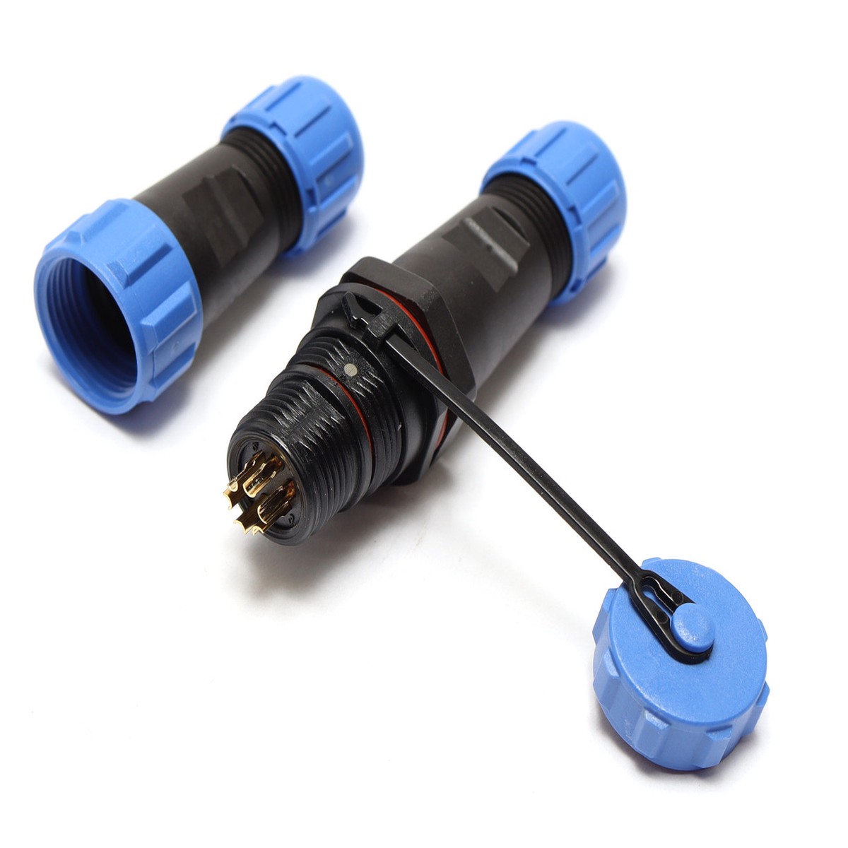 SP13 Waterproof 6-Pin LED High Power Connectors, 2pc