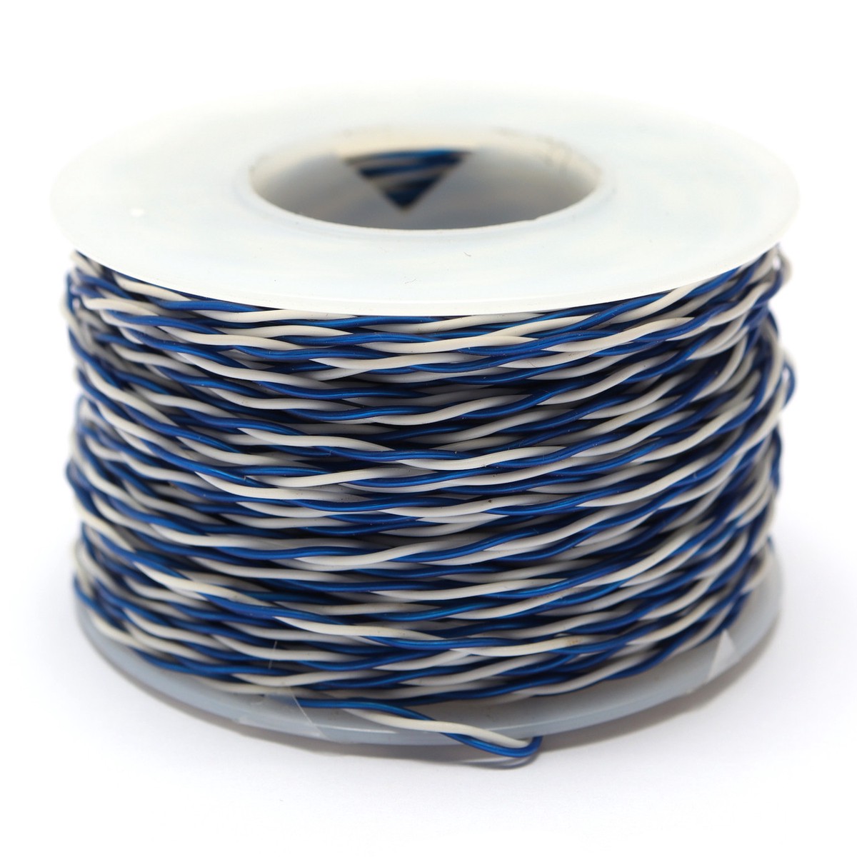 28/2 Kynar Twisted Pair Wire Wrap Wire, Blue/White, 100 Foot