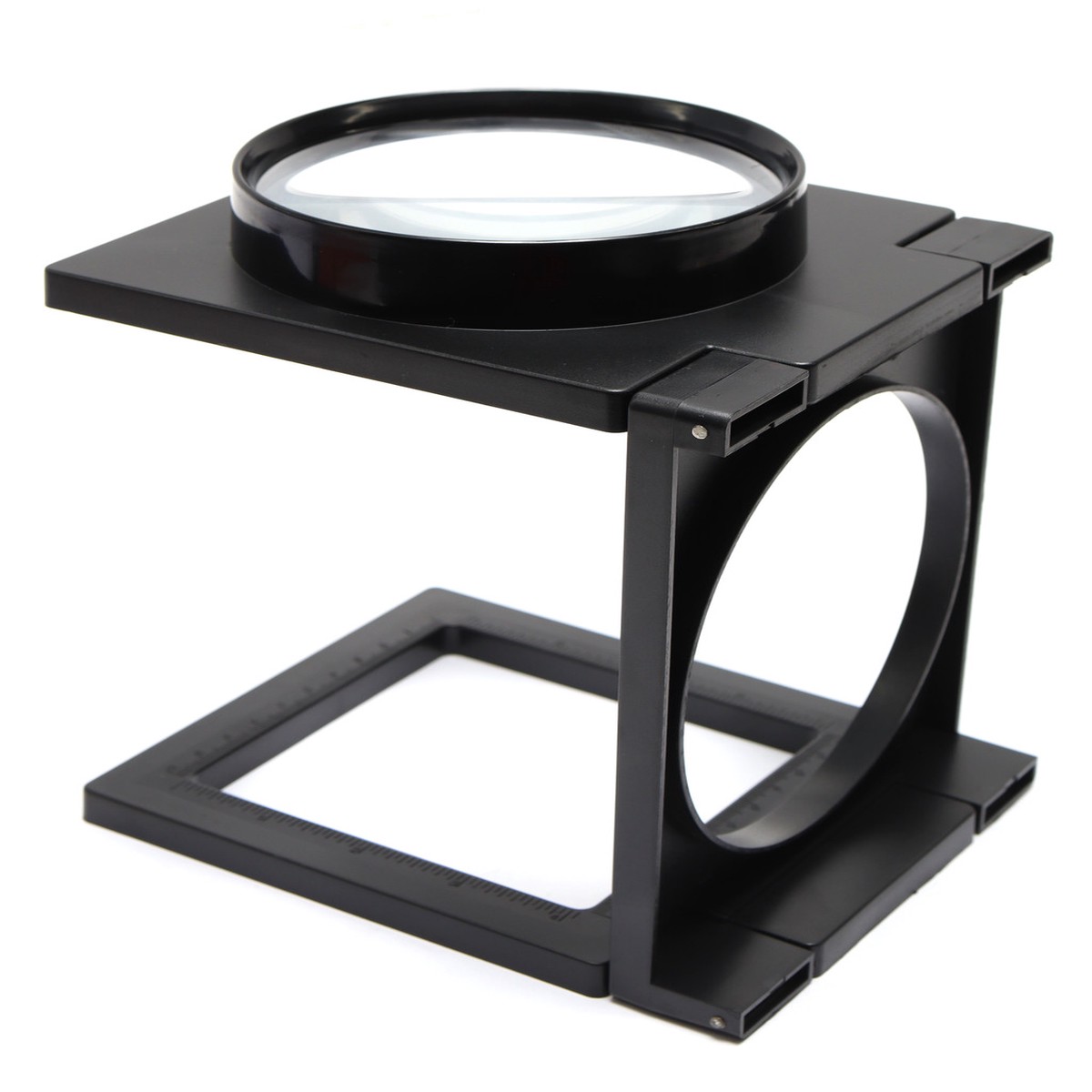 3" Diameter 3.5x Folding Glass Lens Magnifier