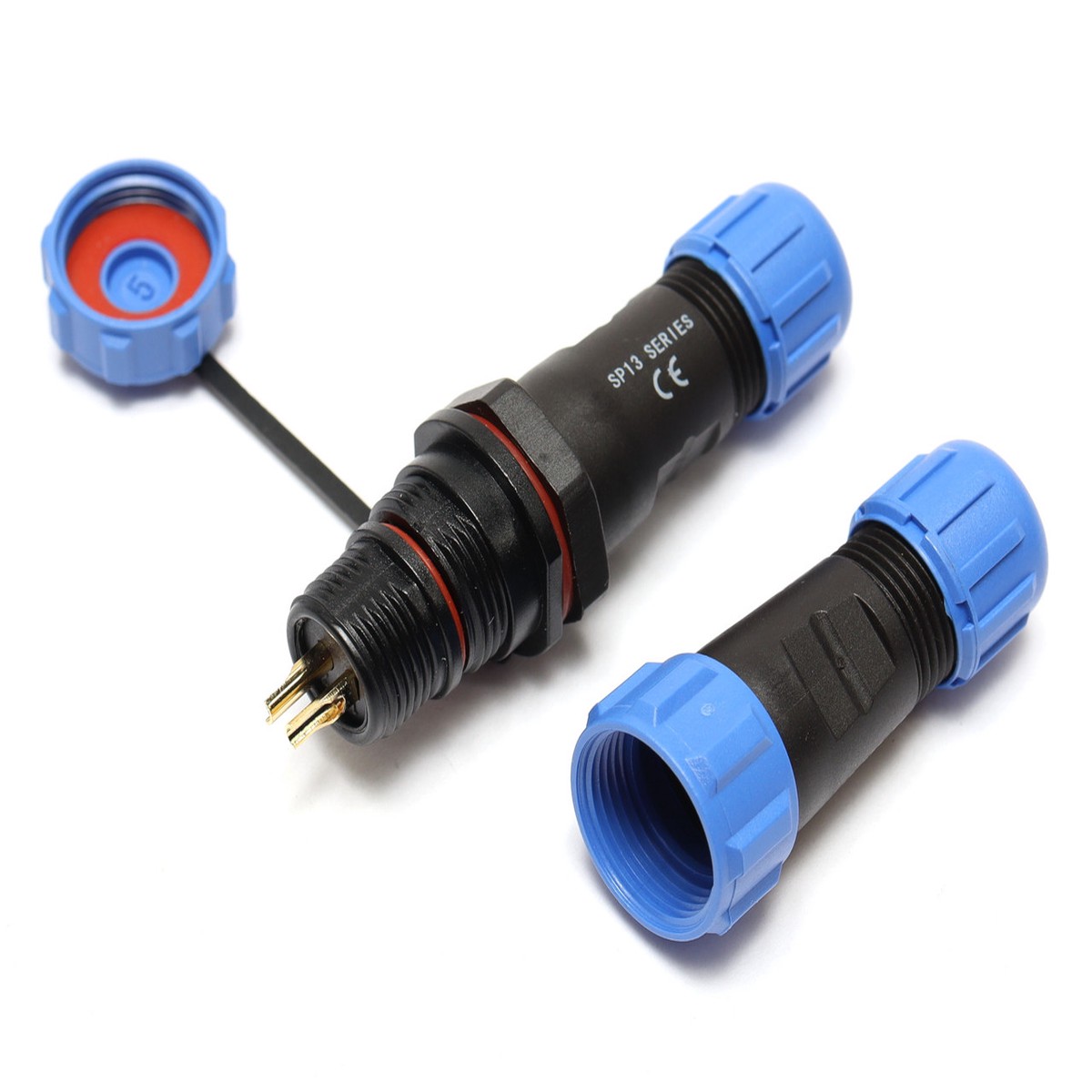 SP13 Waterproof 2-Pin LED High Power Connectors, 2pc