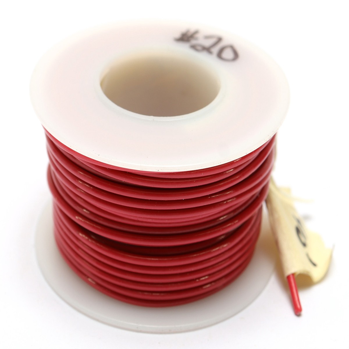20AWG PVC Jacketed Stranded Hookup Wire, Red, 40ft