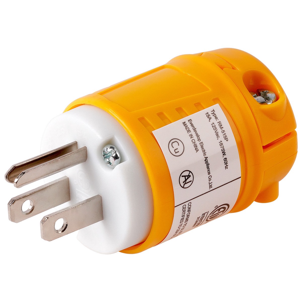 Nippon DB-P-715M, 5-15 NEMA Replacement Plug, 125V, 15A