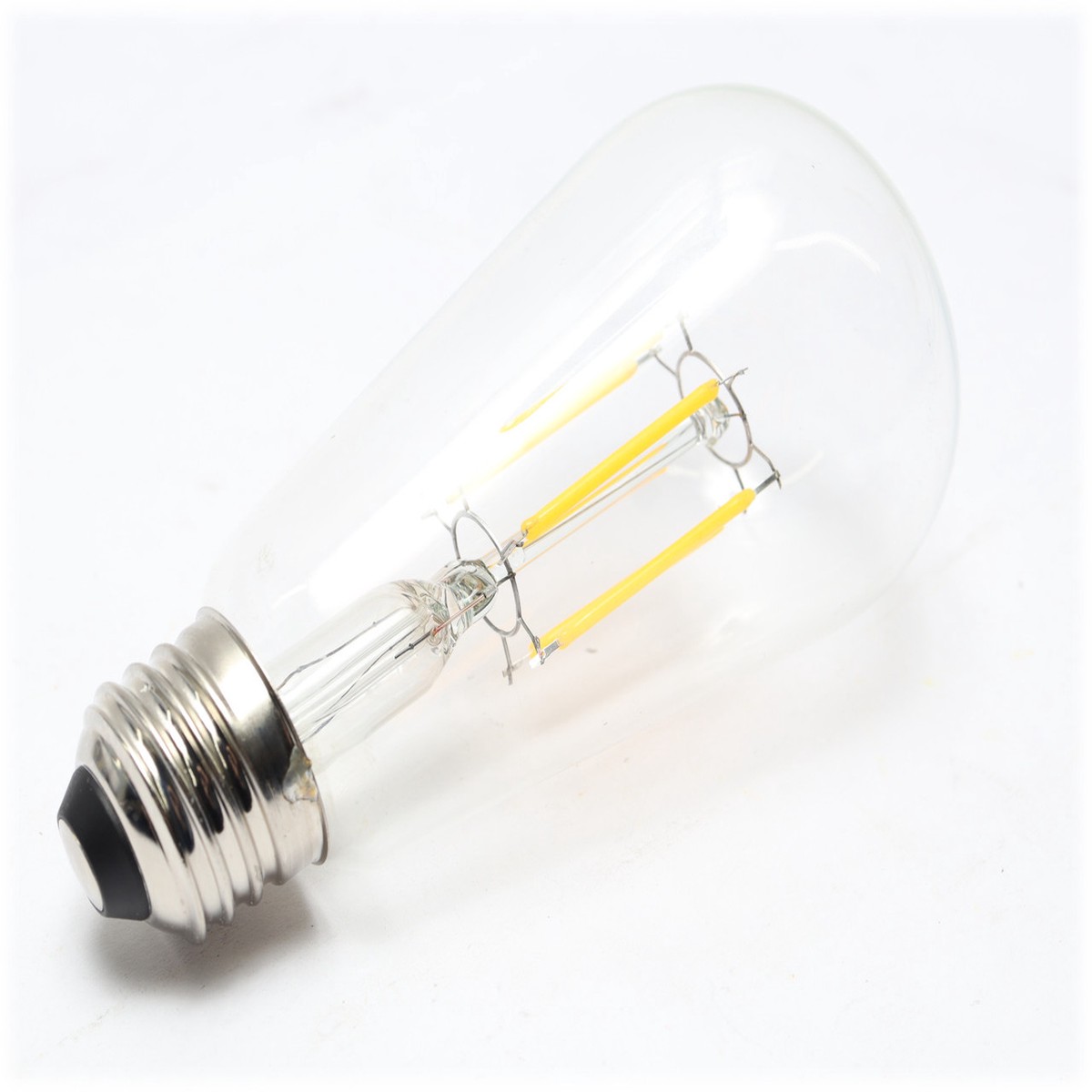 ST64 2700K LED Dimmable Edison Light Bulbs, Warm White, 4W