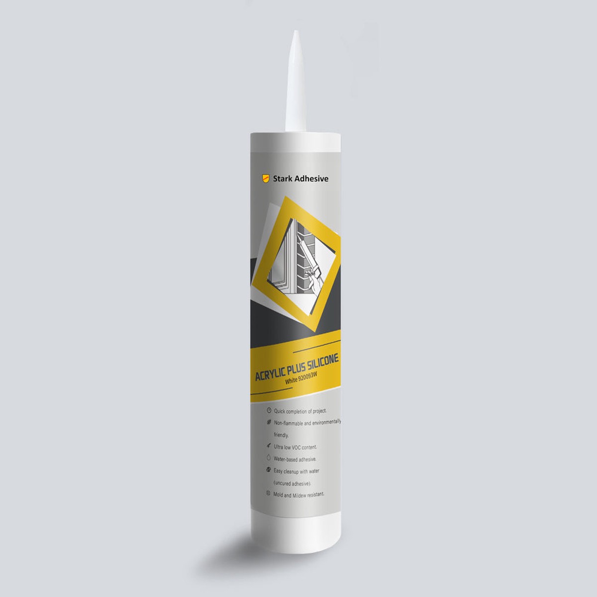 Stark Premium Acrylic Caulk - White (300 ml)