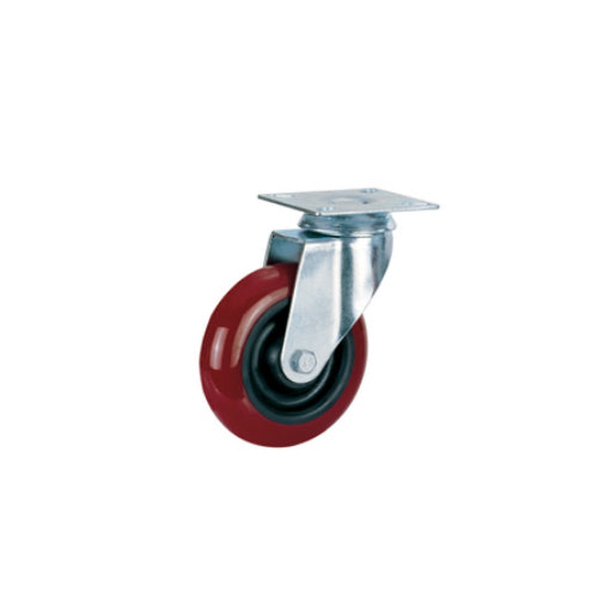 4 Inches PU Swivel and Lock Caster Wheels (1 pc)