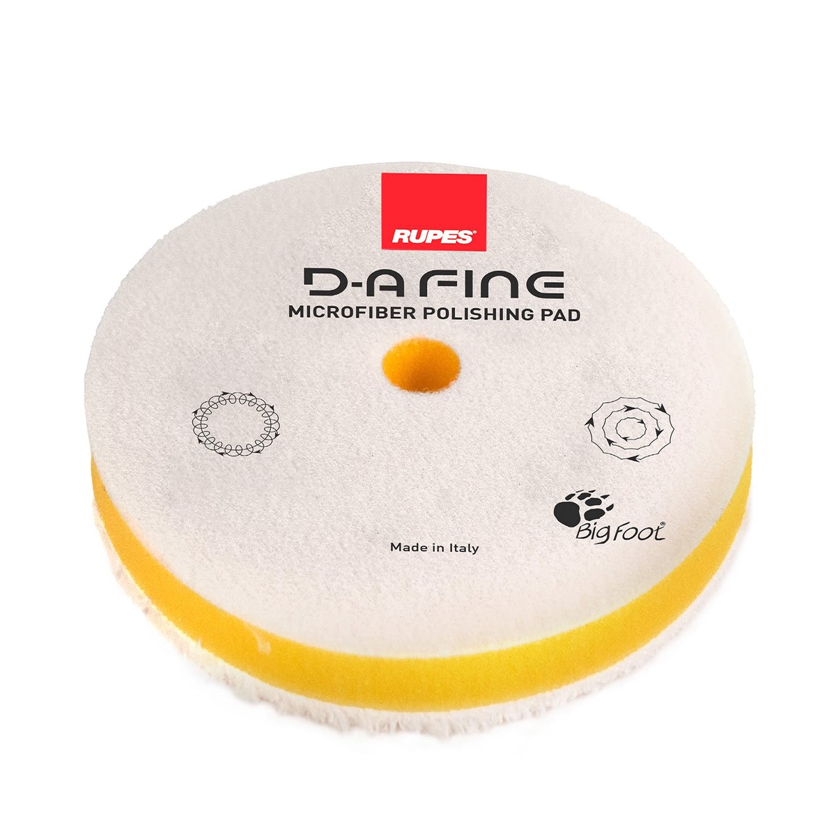 9.MF160M RUPES D-A Microfiber Pad Fine Yellow 160mm